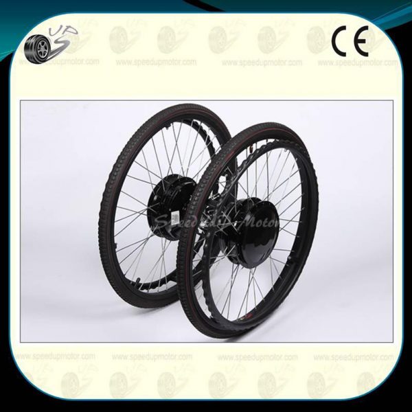 24V Brush Geared Hub DC Motor for Spoke Wheel Electric Vehicle