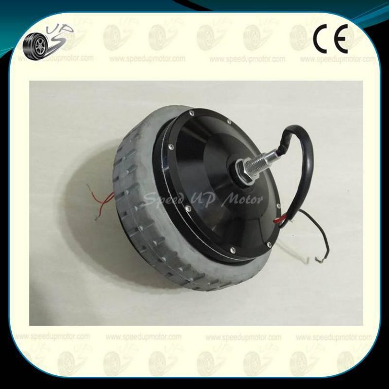 24V 300W Brushed Geared Wheel Hub DC Motor, 8 Inch Powered Wheel 1DYE5A